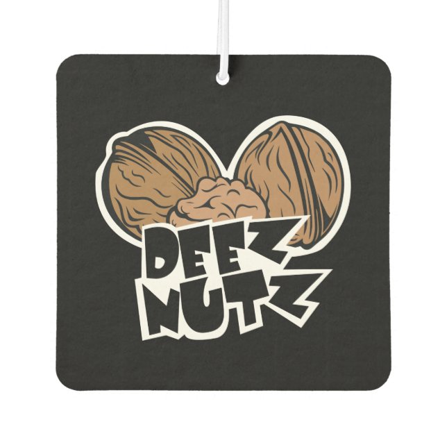 Ambientador Ilustracion divertido de Deez Nutz (Anverso)