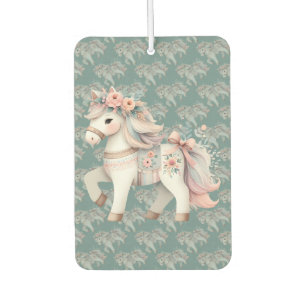 Ambientador Ilustracion Floral Pastel Horse Fantasy