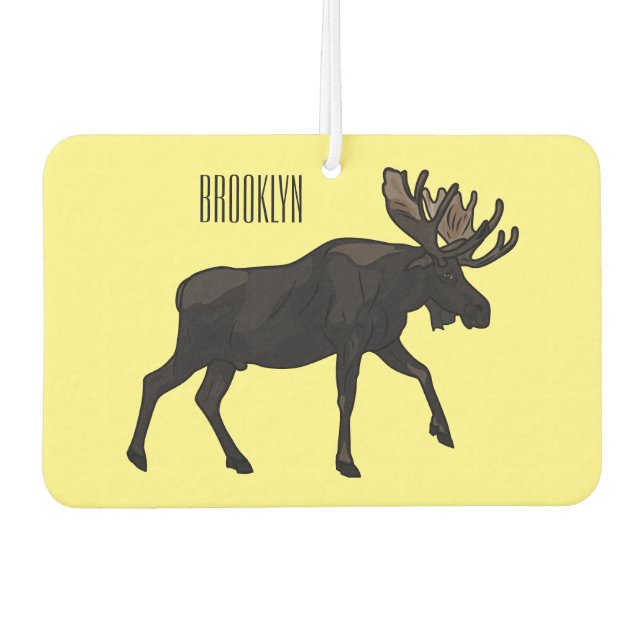 Ambientador Ilustracion Moose personalizado (Anverso)