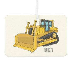Ambientador Ilustracion personalizado Bulldozer