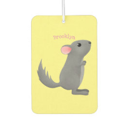 Ambientador Ilustracion personalizado chinchilla gris suave