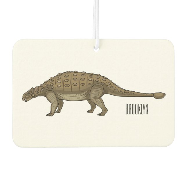Ambientador Ilustracion personalizado de Ankylosaurus (Anverso)