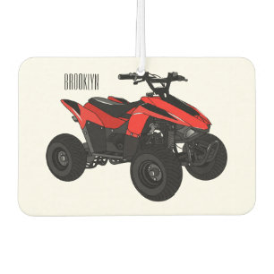 Ambientador Ilustracion personalizado de atv de cuatro bicicle