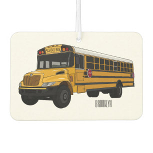 Ambientador Ilustracion personalizado de autobús escolar