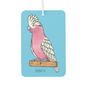 Ambientador Ilustracion personalizado de aves Galah