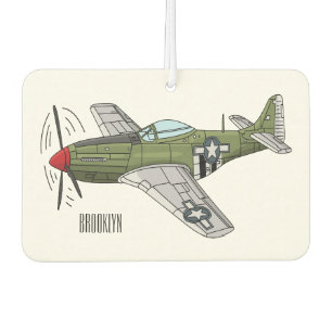 Ambientador Ilustracion personalizado de avión militar