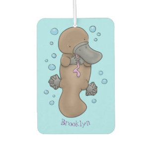 Ambientador Ilustracion personalizado de bebé de plaquypus fel