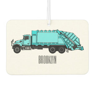 Ambientador Ilustracion personalizado de camión de basura
