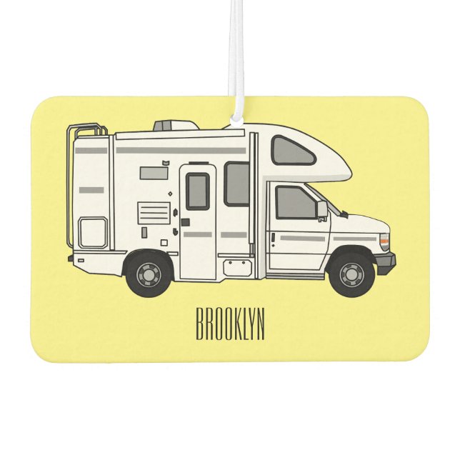 Ambientador Ilustracion personalizado de Campervan (Anverso)