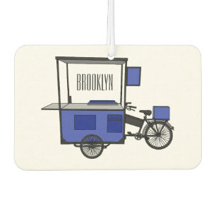 Ambientador Ilustracion personalizado de carrito de alimentos
