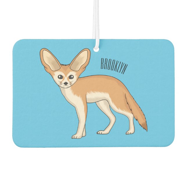Ambientador Ilustracion personalizado de Fennec fox (Anverso)