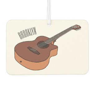 Ambientador Ilustracion personalizado de guitarra acústica