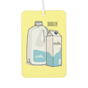 Ambientador Ilustracion personalizado de leche