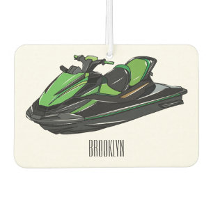 Ambientador Ilustracion personalizado de moto acuática