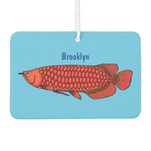 Ambientador Ilustracion personalizado de pescado de Arowana Ro