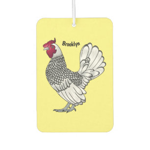 Ambientador Ilustracion personalizado de pollo de Sebright