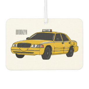 Ambientador Ilustracion personalizado de taxi