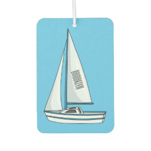 Ambientador Ilustracion personalizado de velero