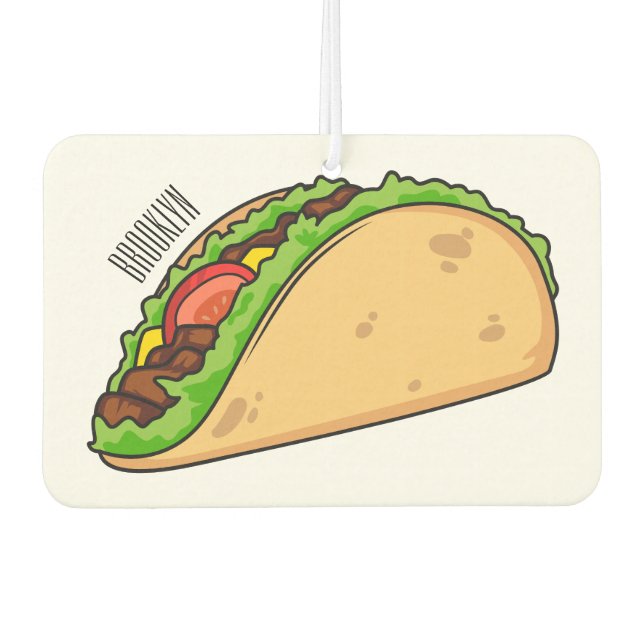 Ambientador Ilustracion personalizado Taco (Anverso)