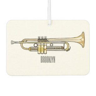 Ambientador Ilustracion personalizado Trumpet