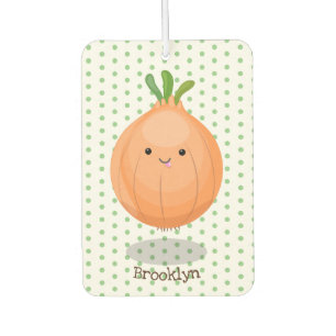 Ambientador Ilustracion personalizado verde de cebolla marrón