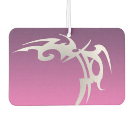 Ambientador Impresión de tatuajes blancos en gradiente púrpura