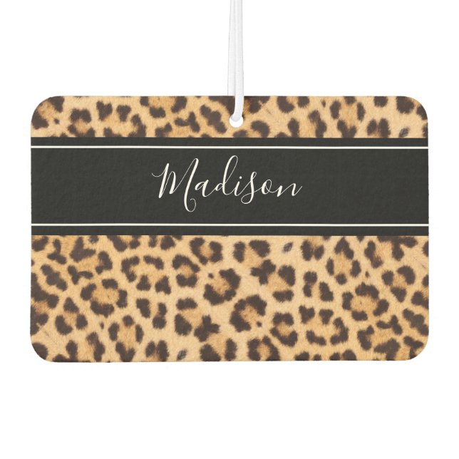 Ambientador Impresión personalizada de Leopardo Girly (Anverso)