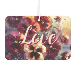 Ambientador Impresionante pintura con flores de Maroon Pansies