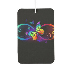 Ambientador Infinidad vibrante con mariposa arco iris sobre ne