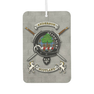 Ambientador Insignia del clan Anderson y espadas