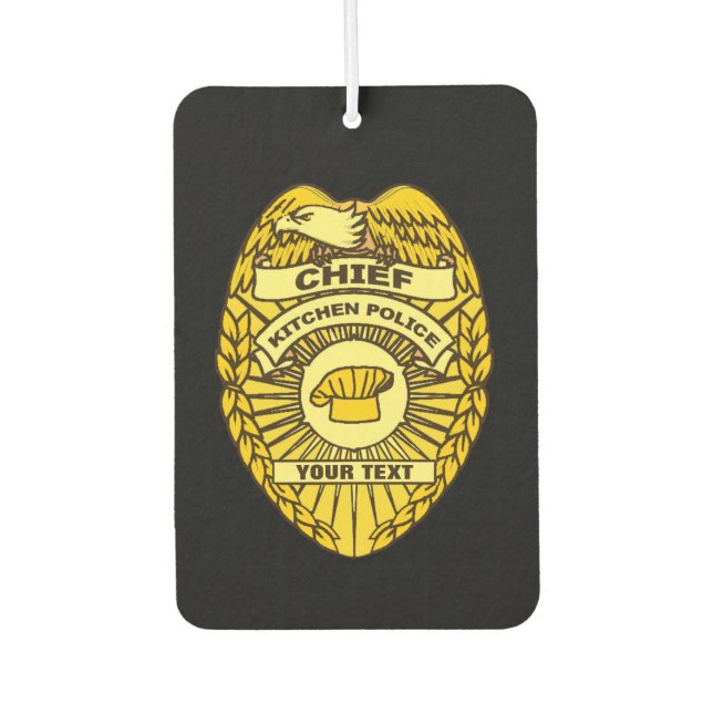 Ambientador Insignia Del Jefe De La Policía De Cocina (Anverso)