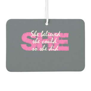 Ambientador Inspiradora y motivadora cita rosa gris