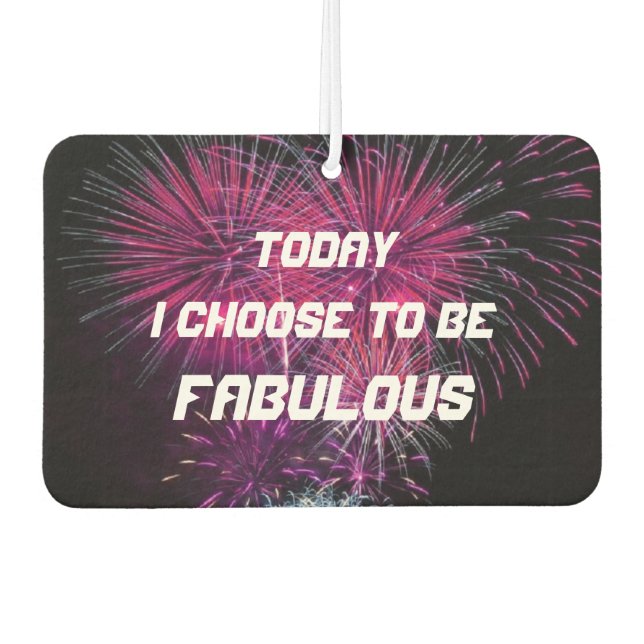 Ambientador Inspirational Fabulous Fireworks Affirmation (Anverso)