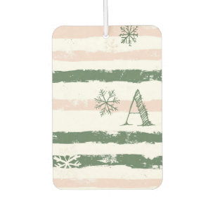 Ambientador Invernal verde inicial personalizado