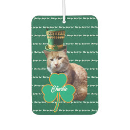 Ambientador Irish Cat Dad Shamrock Air Freshener