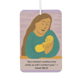 Ambientador Isaiah 66:13 Comforting Mother and Baby Postcard