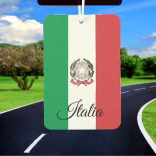 Ambientador Italia Car Air Freshener, bandera italiana
