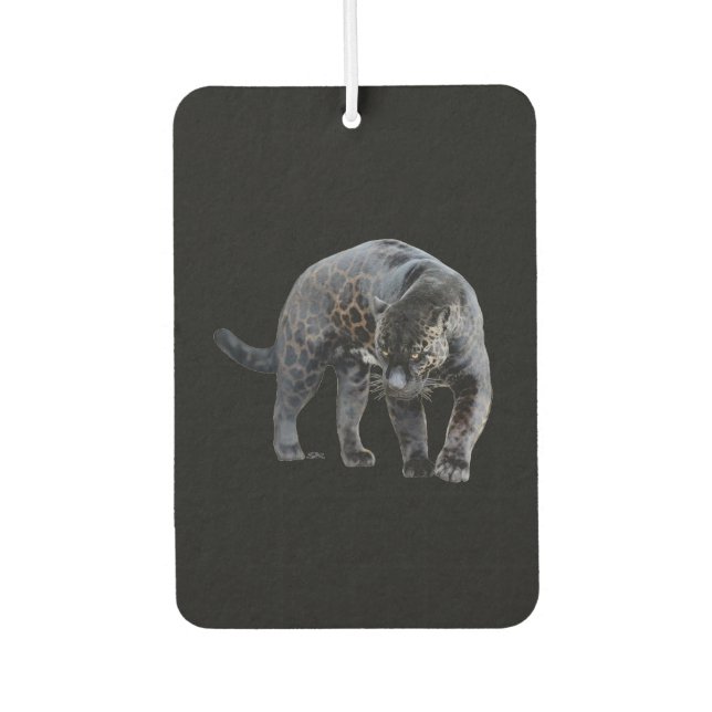 Ambientador Jaguar Diablo negro protector de aire para coches (Anverso)