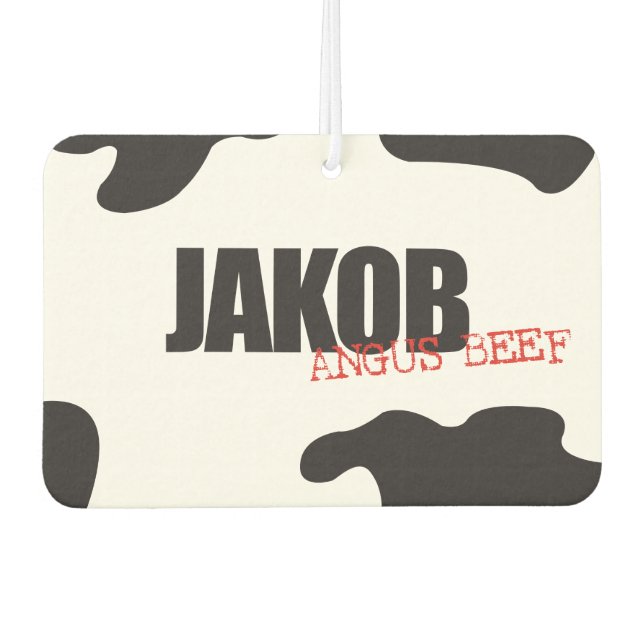 Ambientador Jakob "Angus Beef" Moda Air Freshener (Anverso)