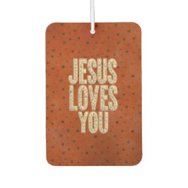 Ambientador Jesus Loves You Rustic Christian Encouragement