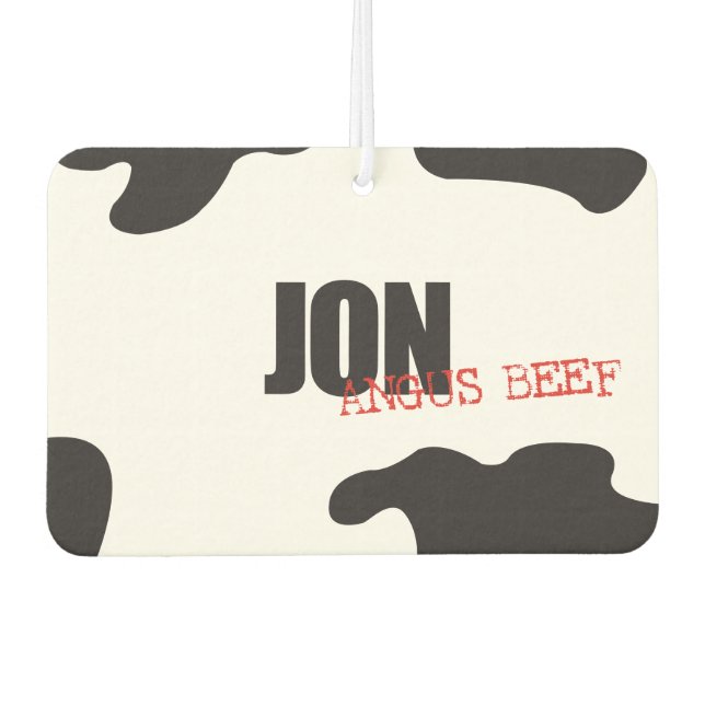 Ambientador Jon "Angus Beef" Trendy Air Freshener (Anverso)