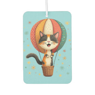 Ambientador Joyful Calico Cat Sky Adventure Ilustracion