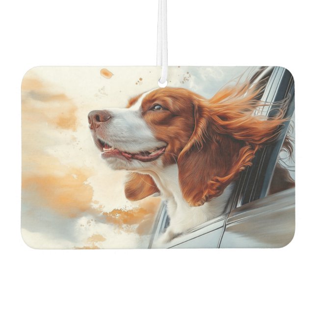 Ambientador Joyful Dog in Wind Art Print (Anverso)