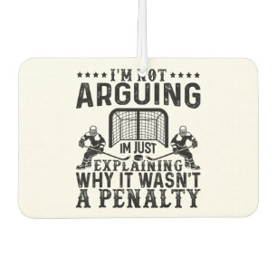Ambientador Jugador de Hockey Discutiendo Regalo Divertido Hoc