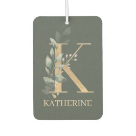 Ambientador K Monograma Floral Aire personalizado Freshener