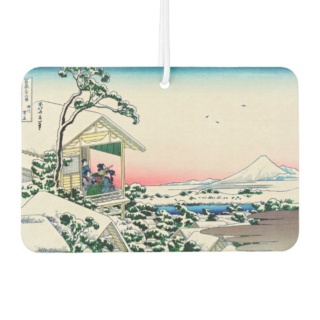 Ambientador Katsushika Hokusai - Casa de té en Koishikawa (Anverso)