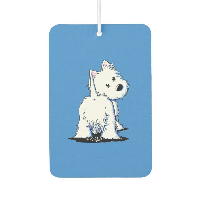 Ambientador KiniArt Westie Fluffybutt (Anverso)