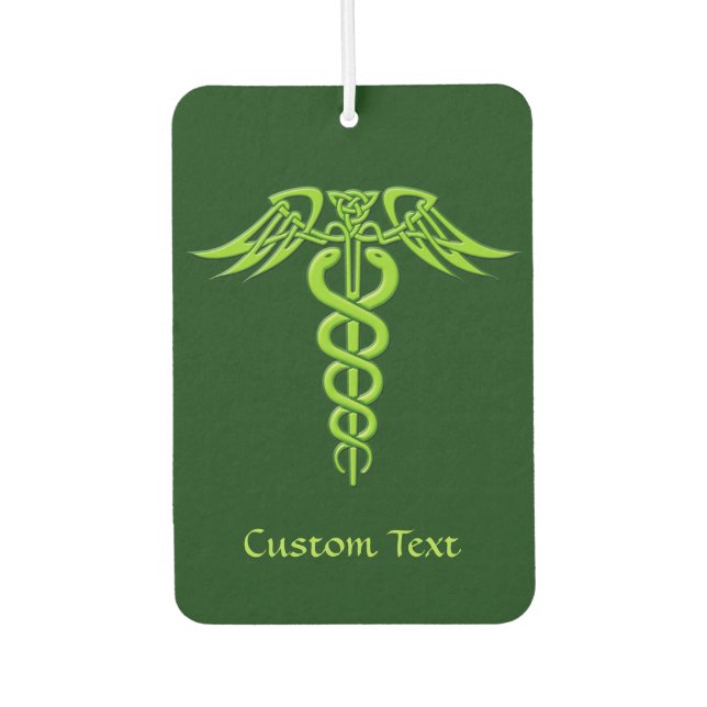 Ambientador Knot Caduceus celta verde (Anverso)