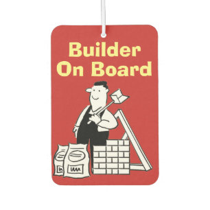 Ambientador La camioneta del constructor de placas