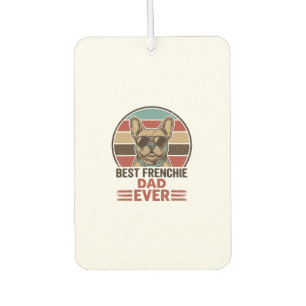 Ambientador La Mejor Camiseta Retro de Bulldog para Papá Franc